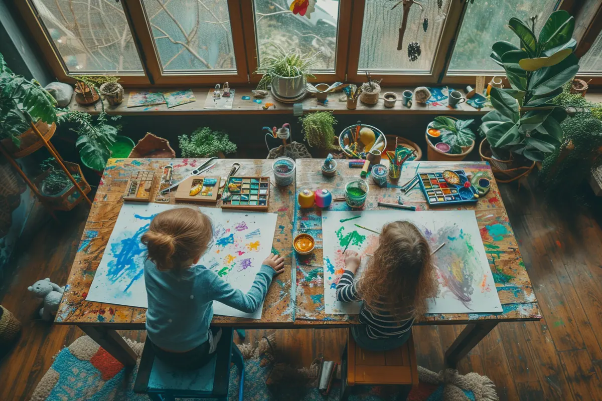 Activités intérieures créatives : comment s’occuper avec des enfants par temps de pluie
