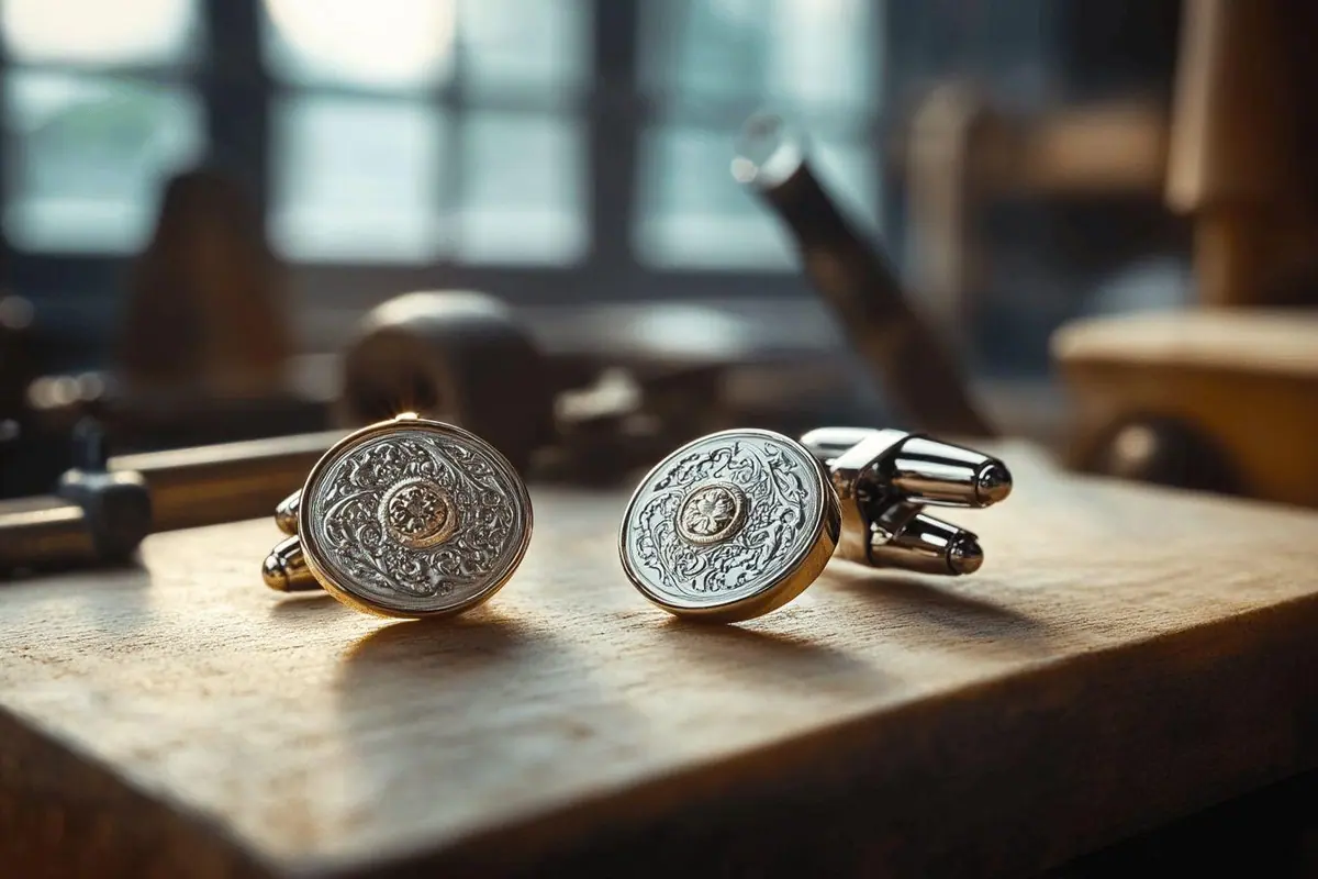Boutons de manchette faits main en France : Savoir-faire artisanal avec des boutons de manchette faits main en France