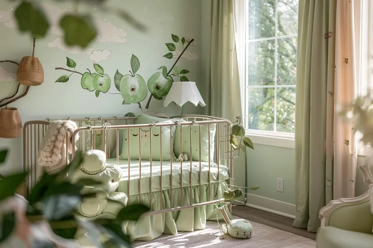 Comment créer une chambre de bébé tendance en vert anis : 10 idées déco originales à découvrir !
