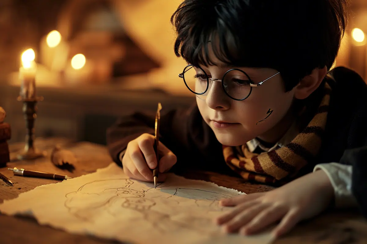 comment dessiner harry potter