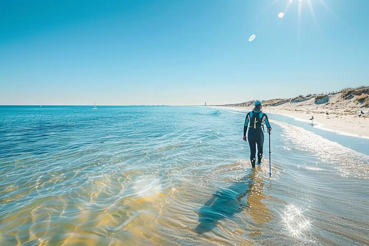 Comment pratiquer le longe-côte et profiter des bienfaits de la marche en eau dynamique