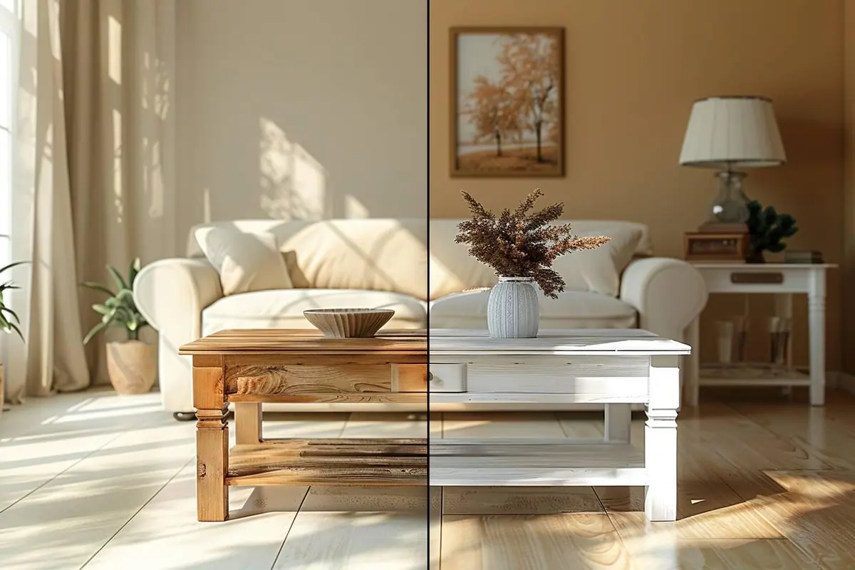 Lasure blanche : avant et après, l’impact sur votre intérieur