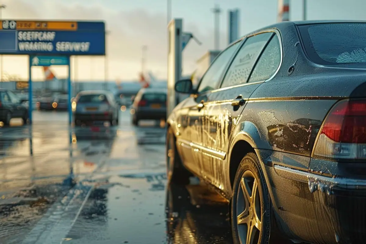 les parkings près de l’aéroport offrent-ils un service de lavage de voiture?