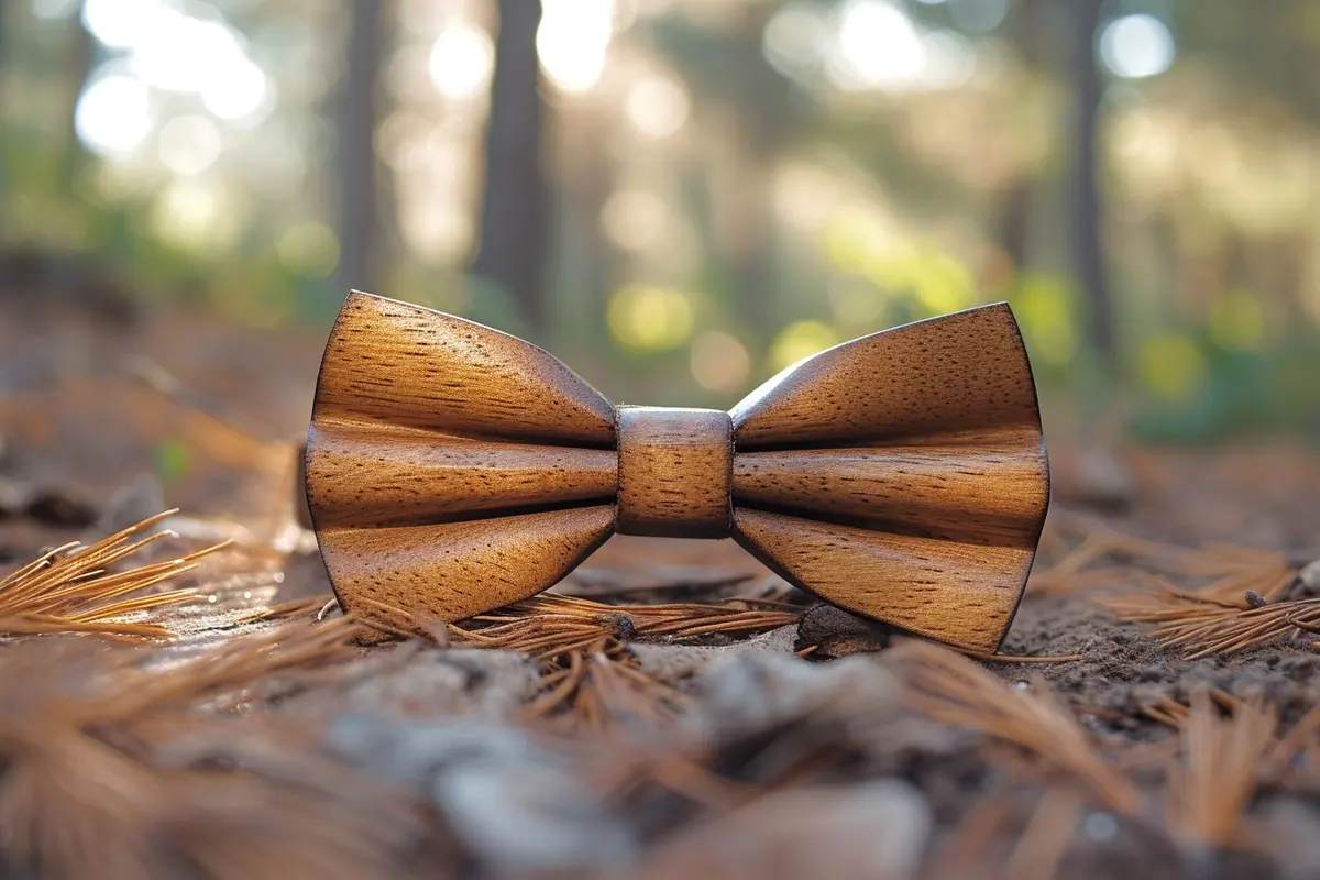 Noeud papillon en bois des vosges : élégance naturelle et tendance