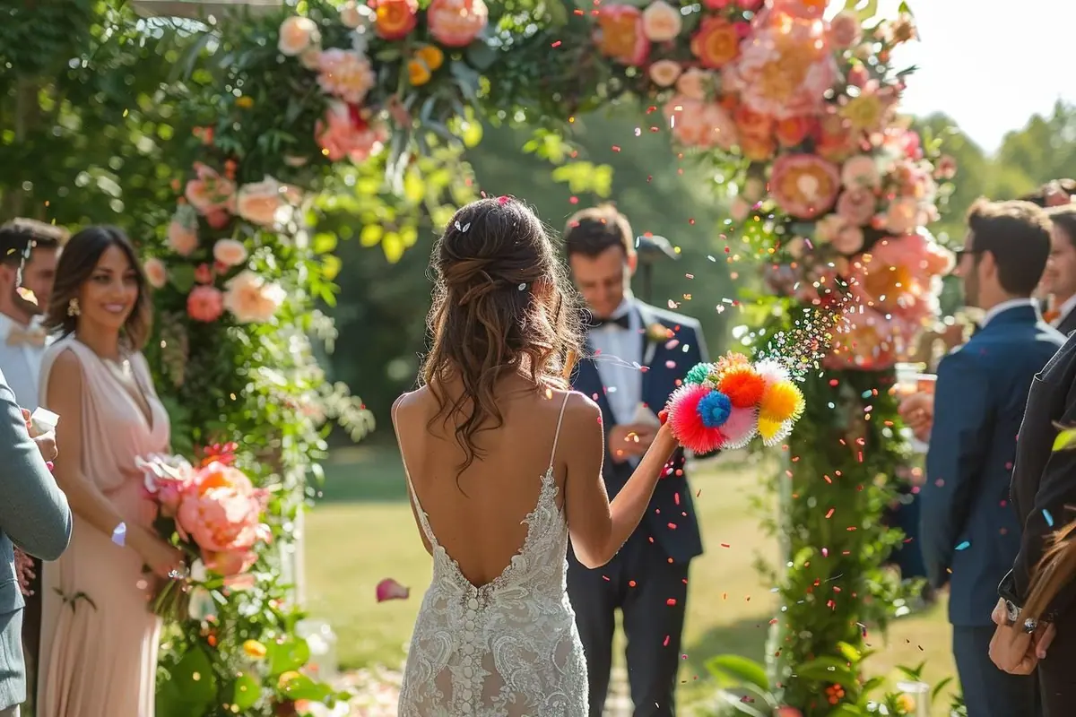 Peut-on utiliser un canon à confettis pour un mariage ?