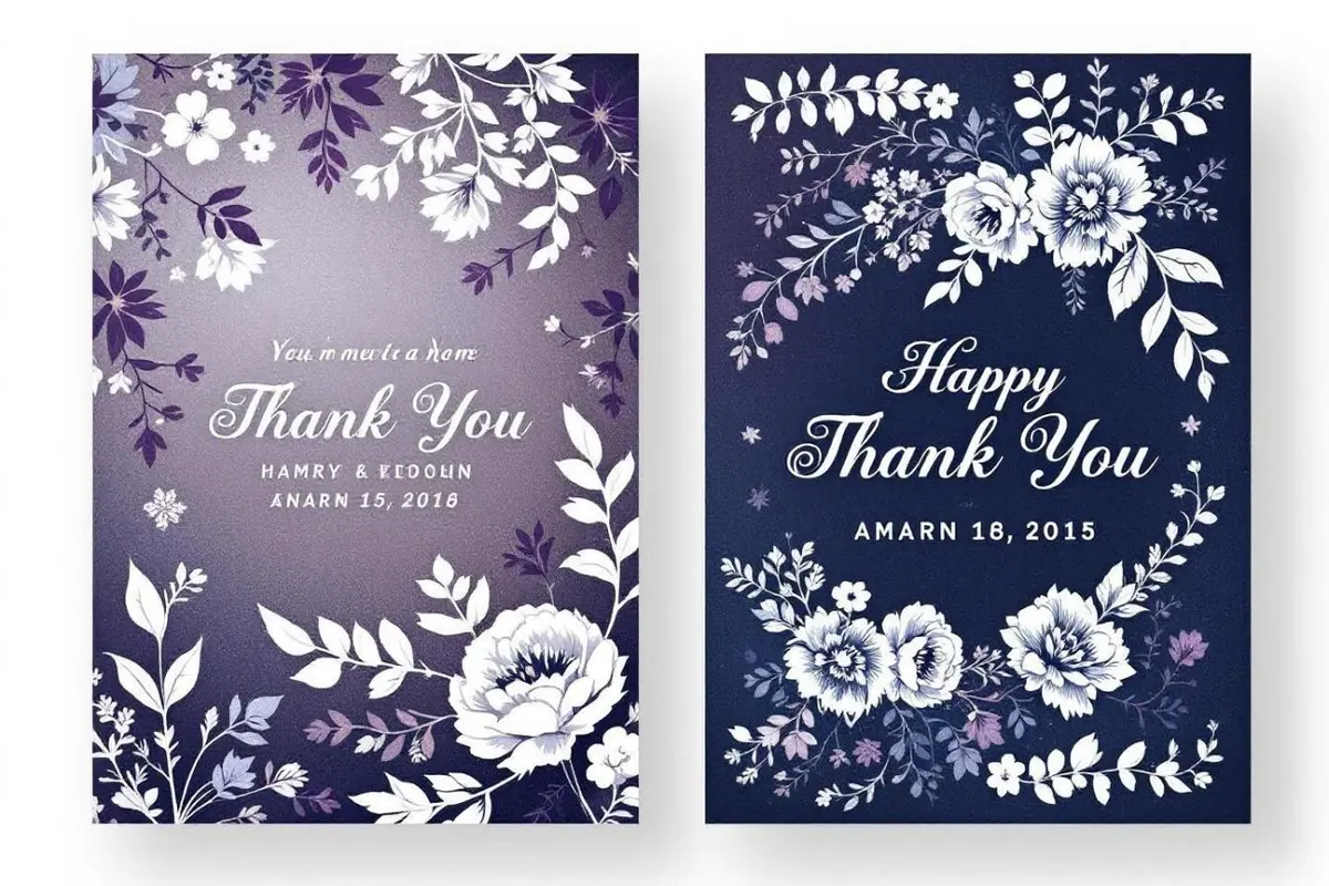 Impression carton remerciement mariage : remerciez vos invités avec une touche personnalisée